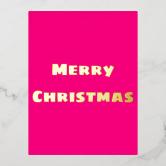 Crimson Festive Merry Christmas Postcard