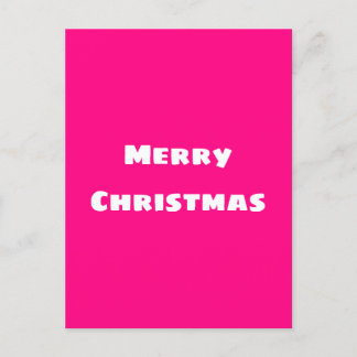 Crimson Festive Merry Christmas Postcard