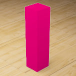 Crimson Festive Wine Box<br><div class="desc">Crimson is a strong, warm and compelling colour in the design world. It symbolises excitement, love, and power. It's also associated with nobility and royalty. Deep pink crimson coloured design. Flat abstract art.</div>