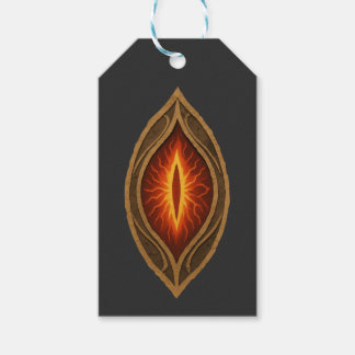 Crimson Fire Eye Dark Lord Fantasy Emblem Gift Tags