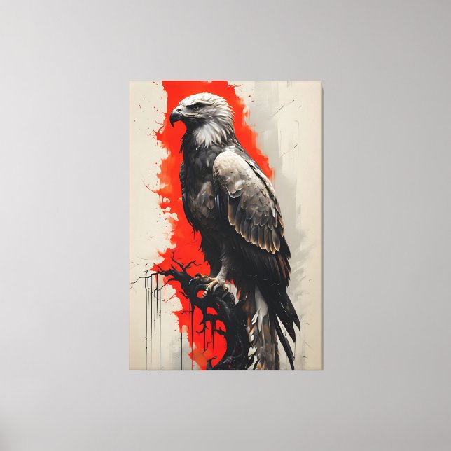Crimson Flight Canvas Print (Front)