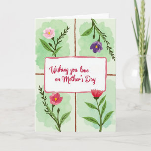 Crimson Flower Card