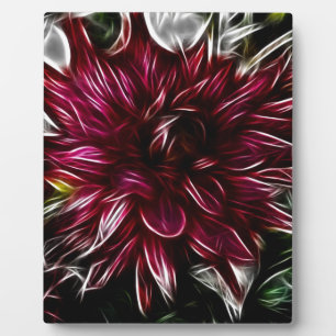 Crimson Flower Plaque