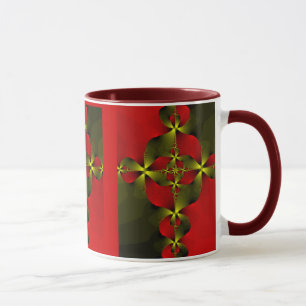Crimson Foil Cross Mug