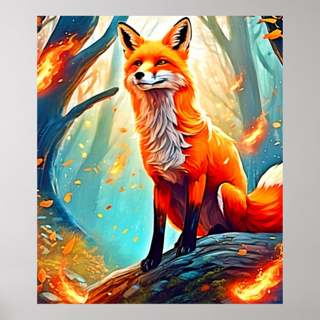 Crimson Fox Scene Design Poster (Front)