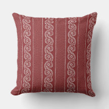 Crimson French Country Stripe
