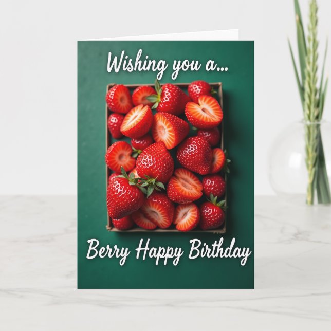 Crimson Fruit Birthday Card (Front)