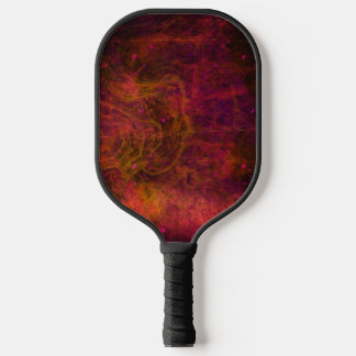 "Crimson Galaxy" Abstract Pickleball Paddle