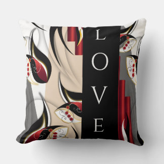 Crimson & Gold Botanical Harmony Cushion
