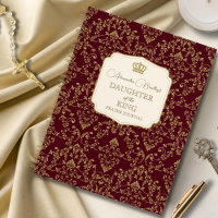 Crimson Gold Damask Daughter of the King