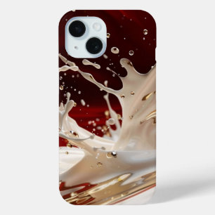 Crimson Gold Splash iPhone Case