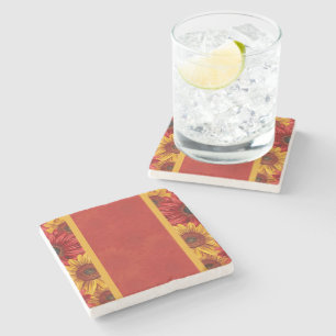 Crimson Gold Stone Coaster