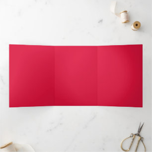 Crimson & Gold Trifold Invitation Card – Customise