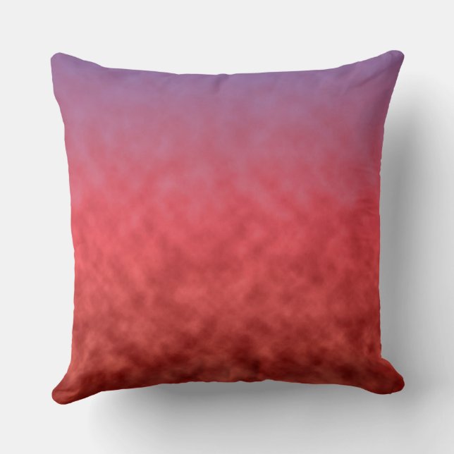 Crimson Haze at Dusk Cushion (Back)