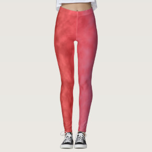 Crimson Haze at Dusk Leggings