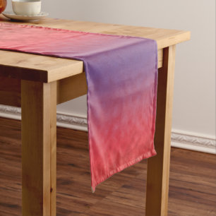 Crimson Haze at Dusk Long Table Runner