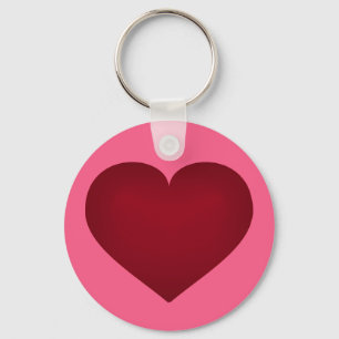 Crimson heart key ring