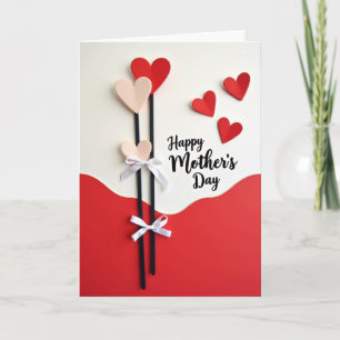 Crimson Hearts Love Celebration Card