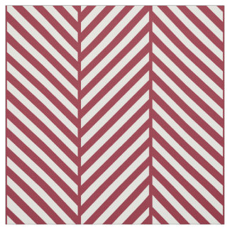 Crimson Herringbone Large Scale Fabric