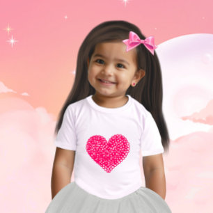 Crimson isolated heart baby T-Shirt