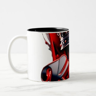 Crimson King Silver Crown - Urban Streetwear Editi Two-Tone Coffee Mug