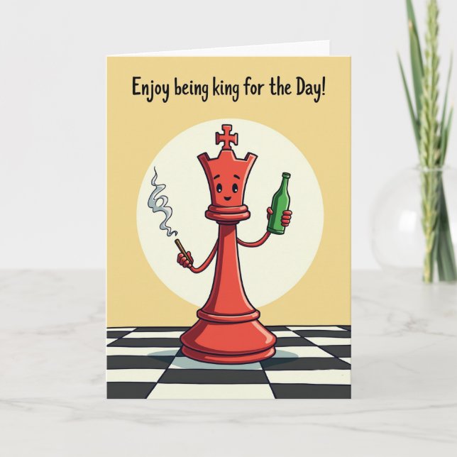 Crimson King Sweet Fathers Day Card (Front)