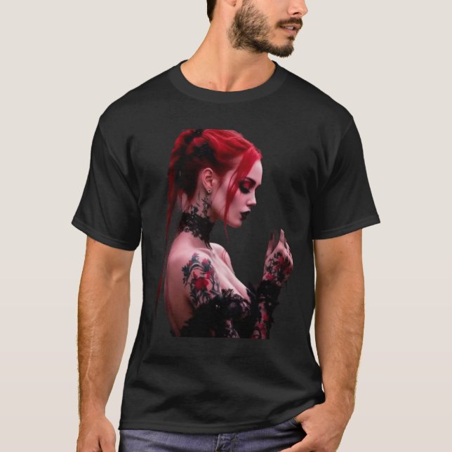 Crimson & Lace Dark Romance T-Shirt (Front)