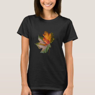 Crimson Leaves Women's Basic T-Shirt– Fall Fashion T-Shirt