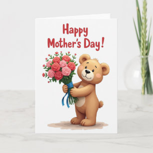 Crimson Letter Mothers Day Card