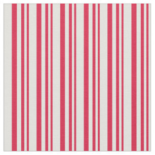 Crimson & Light Cyan Lines/Stripes Pattern Fabric