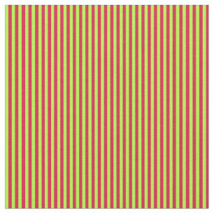 Crimson & Light Green Coloured Lines Fabric