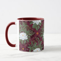 Crimson Lotus Elegance Pattern - The White Lotus