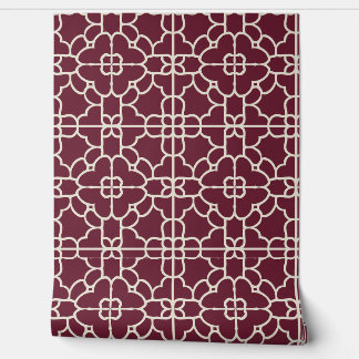 Crimson Majesty Petite Burgundy & Cream  Wallpaper