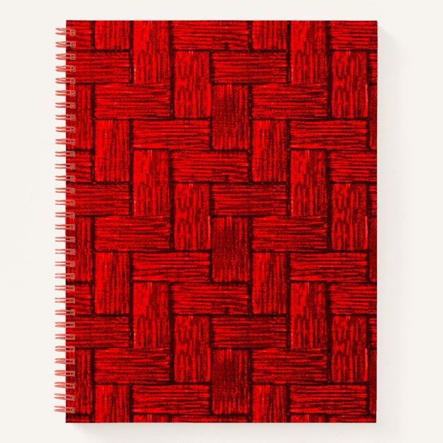 Crimson Maze Spiral Notebook (Front)