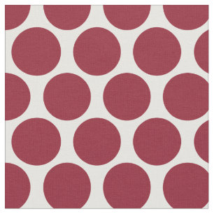 Crimson Mod Dots Fabric