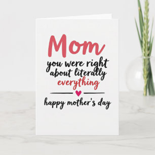 Crimson Mom Everything Card
