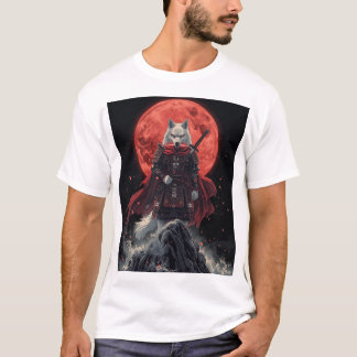 Crimson Moon Wolf Ronin T-Shirt