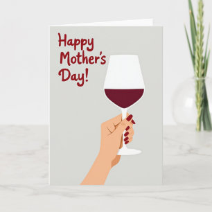 Crimson Mothers Day Card