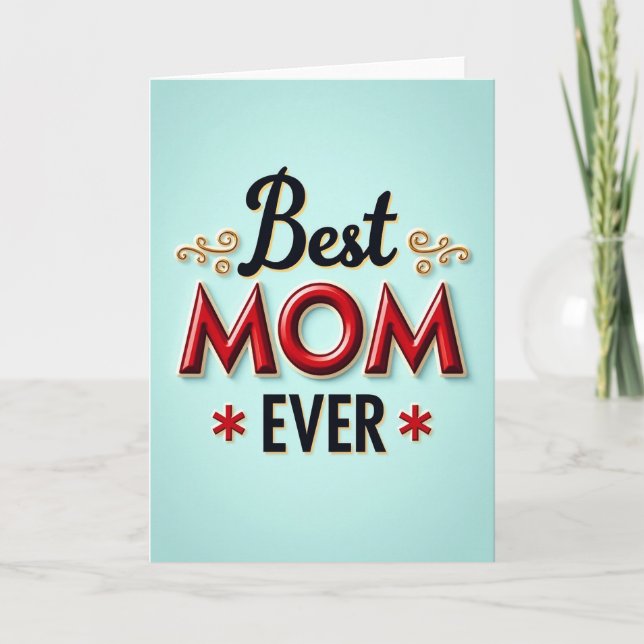 Crimson Mum Ever Graphic Card (Front)