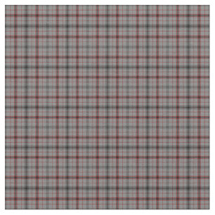 Crimson n Greys Plaid Fabric