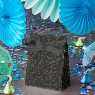 Crimson Nocturne Bloom Victorian  Favour Box