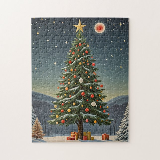 Crimson Noel Jigsaw Puzzle (Vertical)
