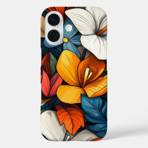 Crimson Petal Dance iPhone 16 Case