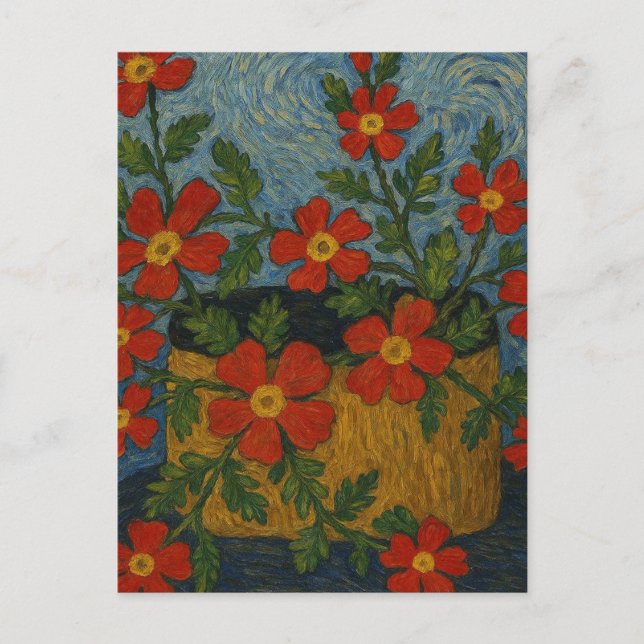 Crimson Phlox Postcard (Front)