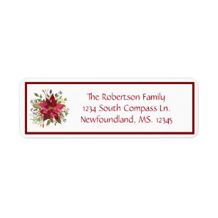 Crimson Poinsettia Boxed Red