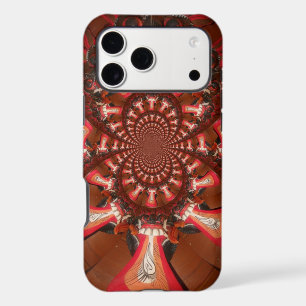 Crimson Pulse Kaleidoscope Tongue Abstract Art