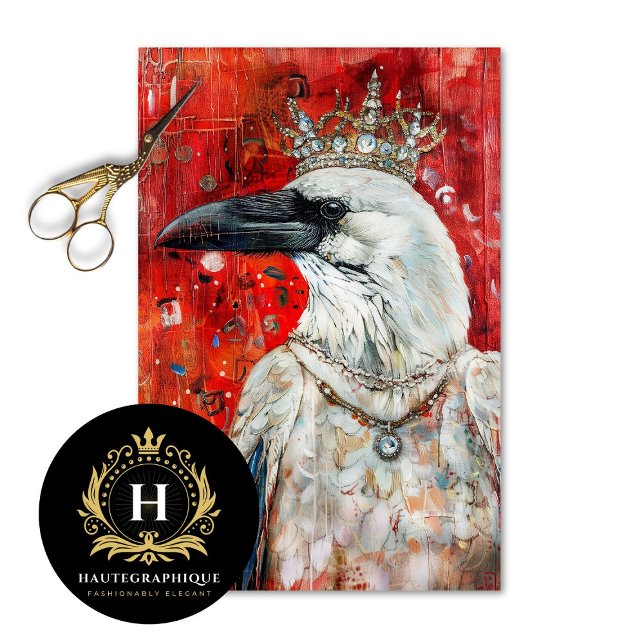 Crimson Queen Raven Decoupage   Tissue Paper (Creator Uploaded)