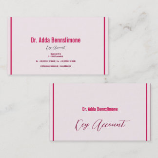 Crimson Red Business Card
