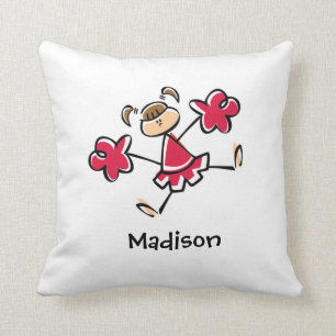Crimson Red Cheerleader Cushion