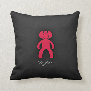 Crimson Red Cowboy Cushion